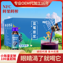 大兴安岭蓝莓原浆叶黄素50ml/瓶果汁饮料鲜果鲜榨厂家可批发代发