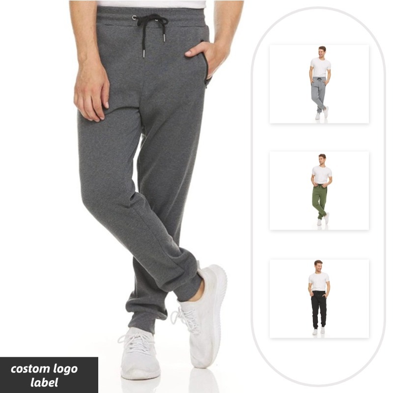 Pantalones deportivos para hombres de Amazon Pantalones de terciopelo casuales delgados con cremallera, pantalones de color sólido, pantalones para correr