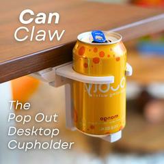 Fold Out Desk Cupholder折り畳み式テーブル下カップホルダー爪式伸縮可能ドリンクホルダー