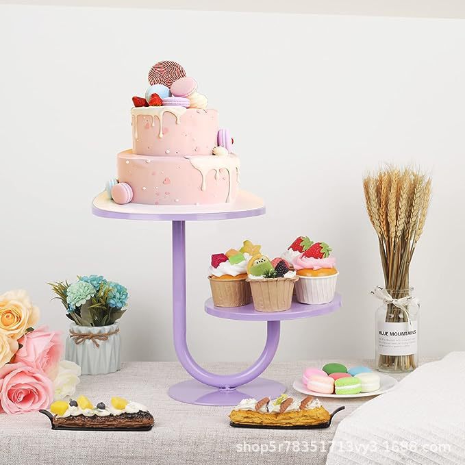 Transfronterizos Amazon temu postre estante de exhibición bandeja de pastel estante de pastel diseño de cumpleaños