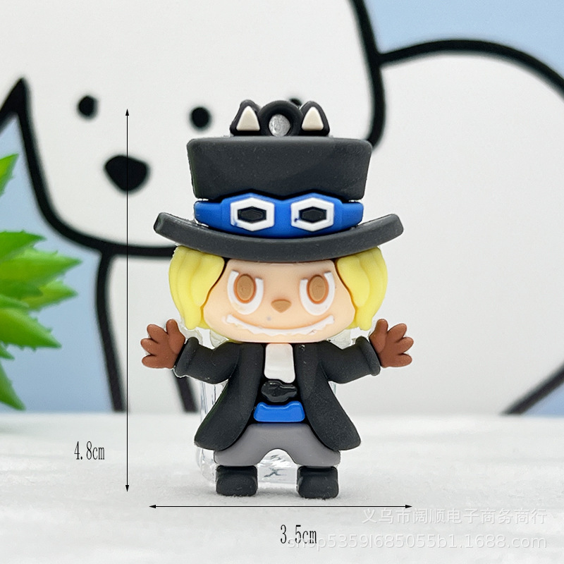 ラブブワンピースキーホルダーペンダント海王ルフィキーホルダー人形ペンダントブラインドボックス人形卸売|undefined