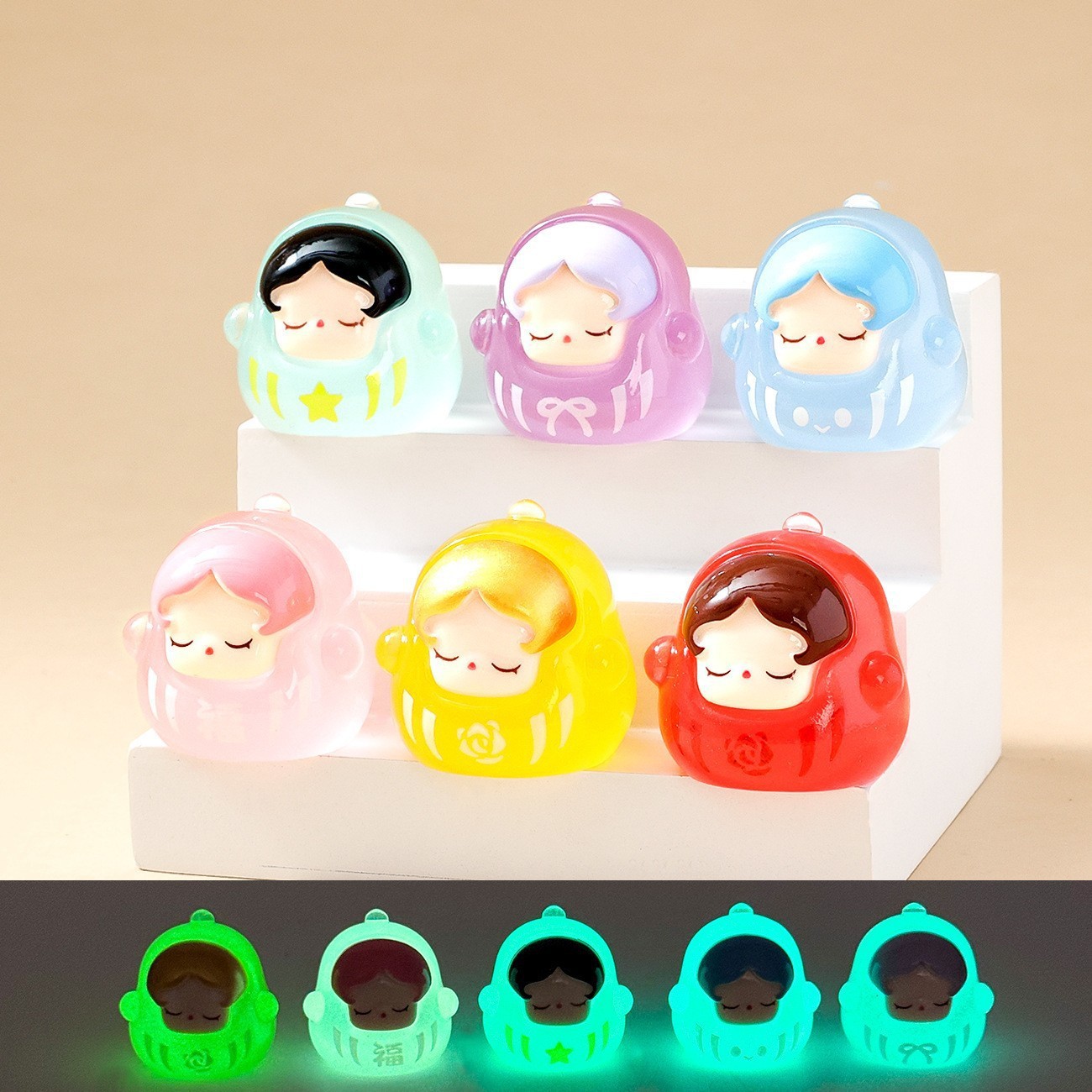 투명 달마 sp-[6가지 스타일/세트] 단일 가격