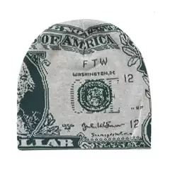 European and American Cross-Border Creative Dollar Hat Personalized Printed Pattern Dollar Dollar Sports Outdoor Warm Hat