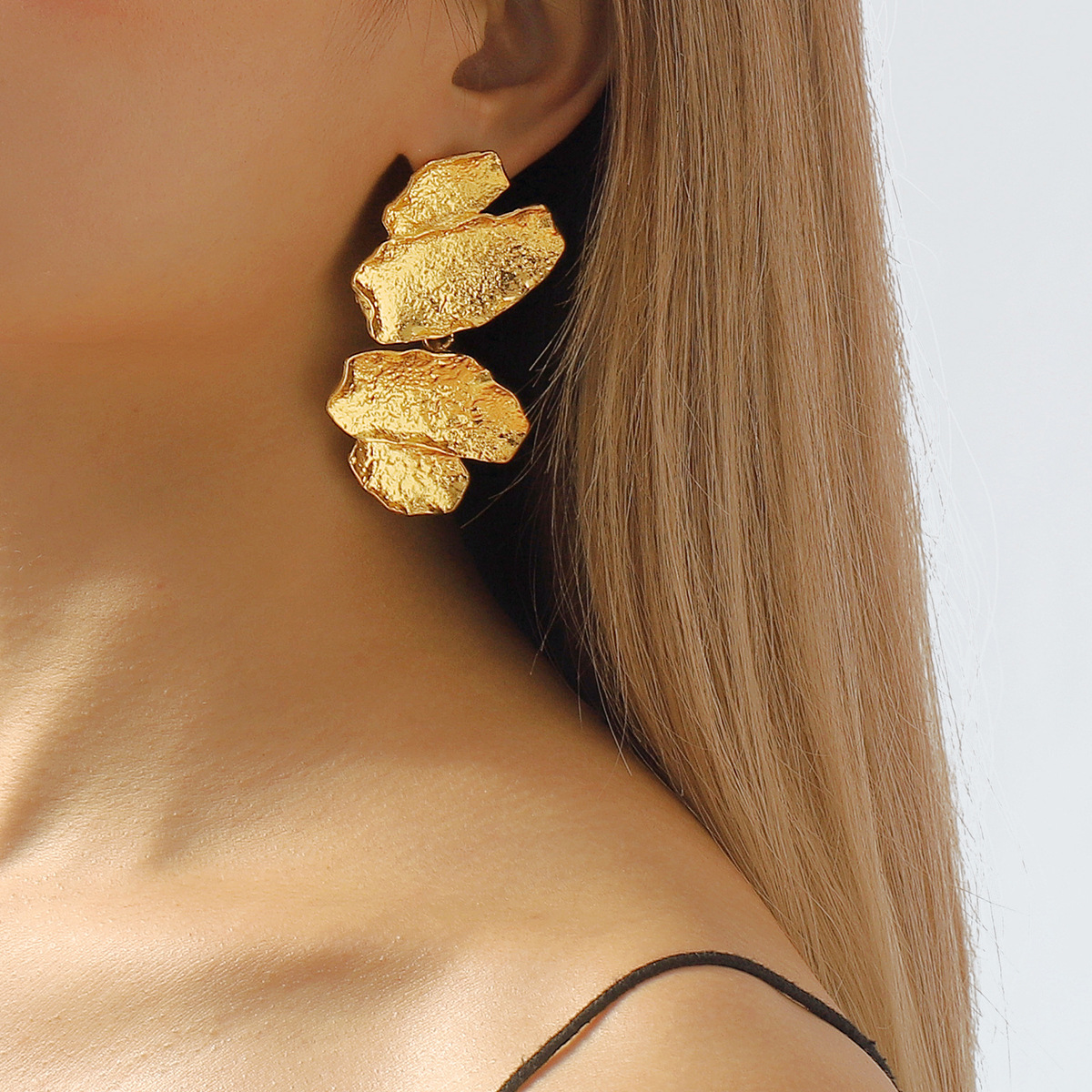 42g Weight 0.03µm Gold Plating Thickness Electroplated Gold Plating Process 201 Stainless Steel Ear Needle Material Golden Plated Plating Material Ear Studs Classification 1 Pair Quantity Holiday, Daily Occasion Alloy Material Geometric Pattern Women's Gender IG Style, Casual, Exaggerated Style Plating Craft 1 Pair IG Style Casual Exaggerated Geometric Alloy Ear Studs 60