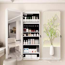 暗藏式穿衣镜多功能化妆品首饰收纳柜全身镜一体壁挂式隐形隐藏镜