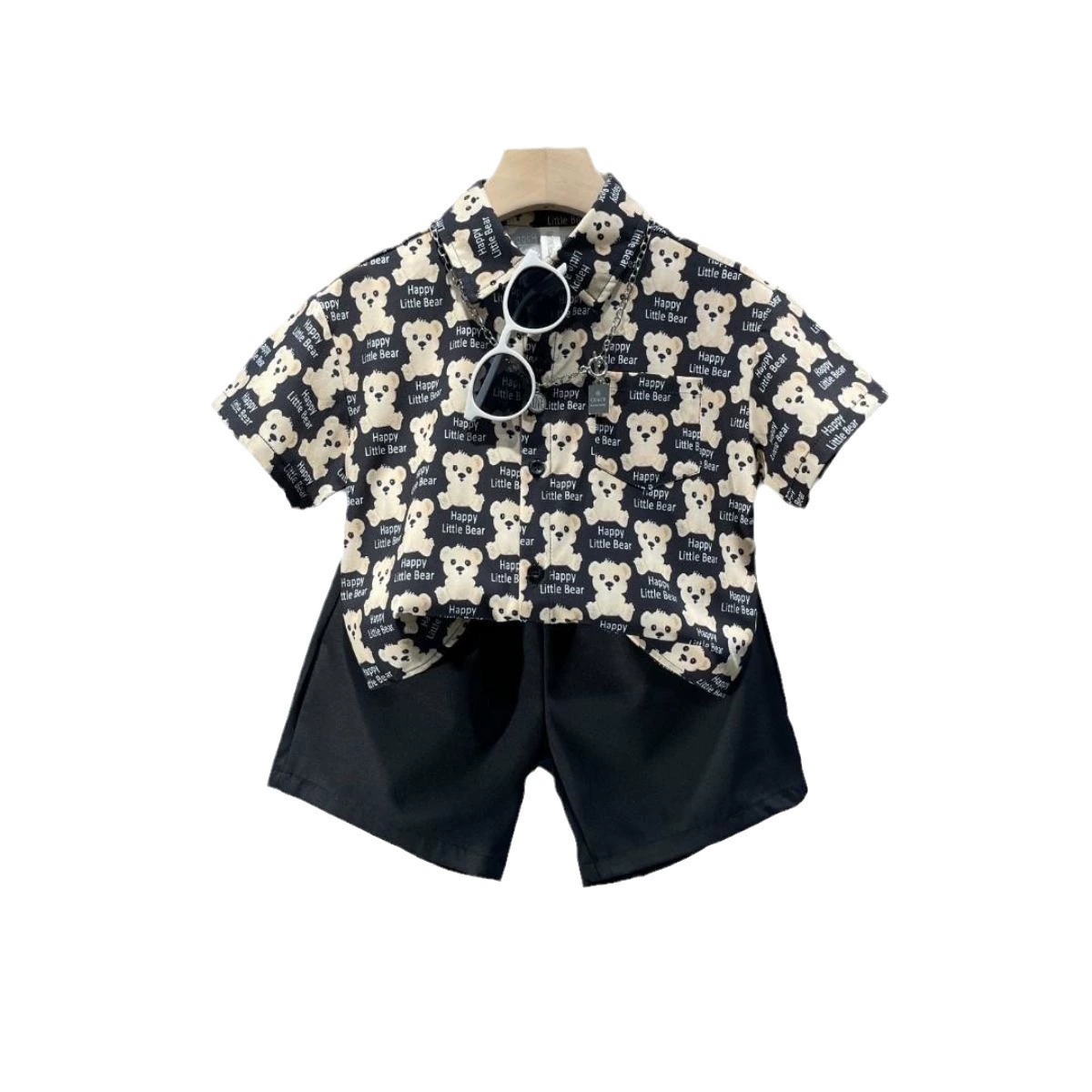 Children's shirt, thin breathable set for boys, Korean style