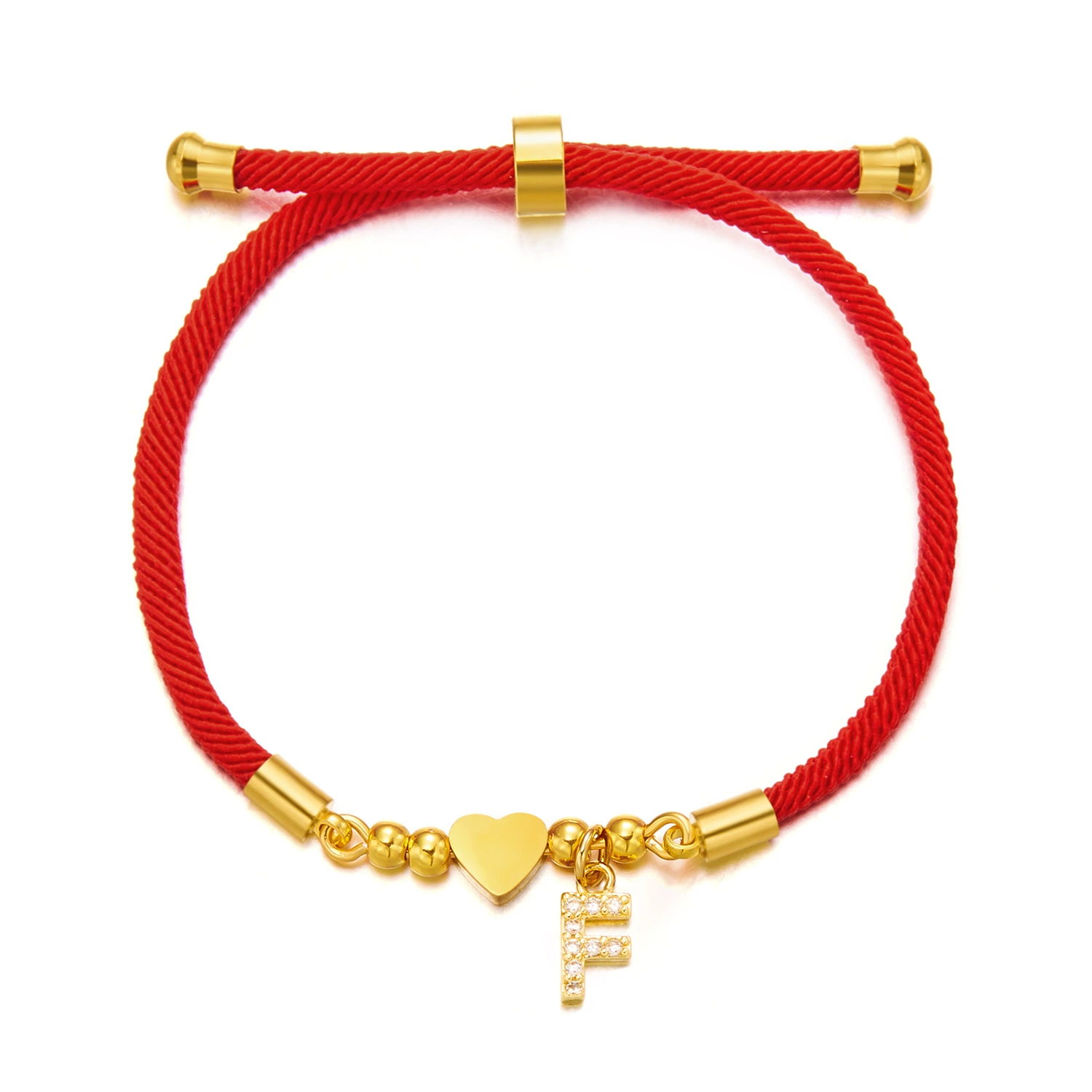 (Кросс-бордерная торговля), модный регулируемый красный верёвочный браслет из нержавеющей стали с буквами, европейский стиль, английские буквы