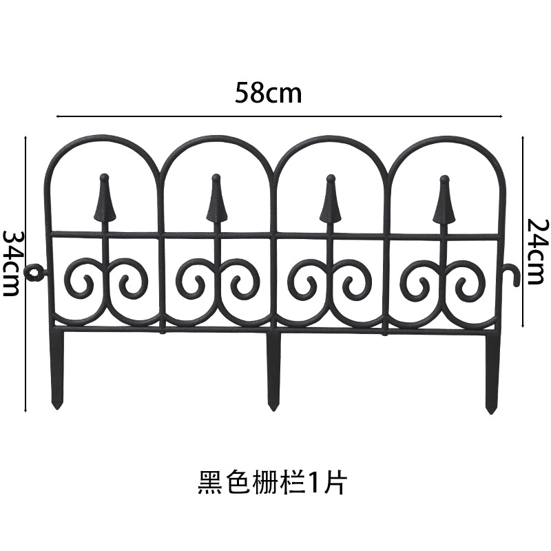 PVC jardinería europea valla de plástico valla pastoral al aire libre valla decoración de boda valla de hierro imitación personalizada