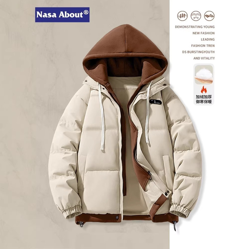 Nasa about Fleece-Lined Jacket for Women, Winter 2025 New Thickened Warm Couple's Jacket Top Nasa about Fleece-Lined Jacket for Women, Winter 2025 New Thickened Warm Couple's Jacket Top