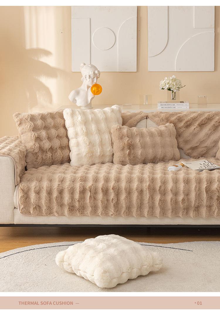 Sofa Cushion Girl's Desk Blanket Full-Cover Commercial Splicing Same Style Bedside Company Full-Cover Hotel Entrance Solid Color Carpet