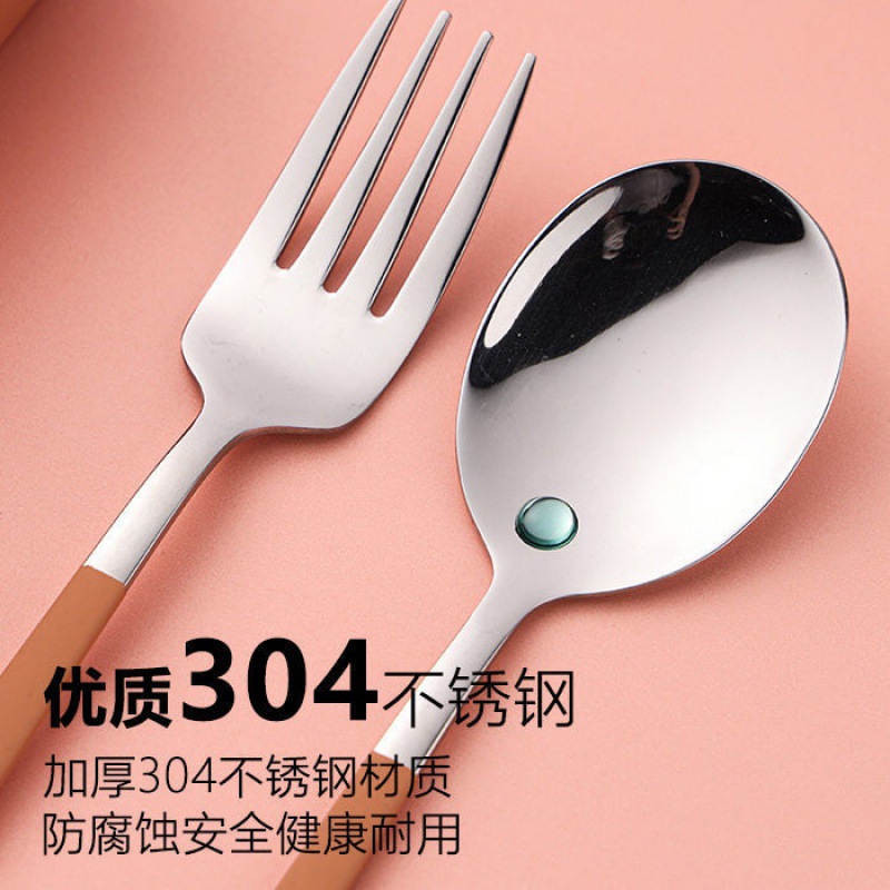 批发便携餐具学生可爱筷子勺子单人便携三件套叉子勺子筷子盒学生