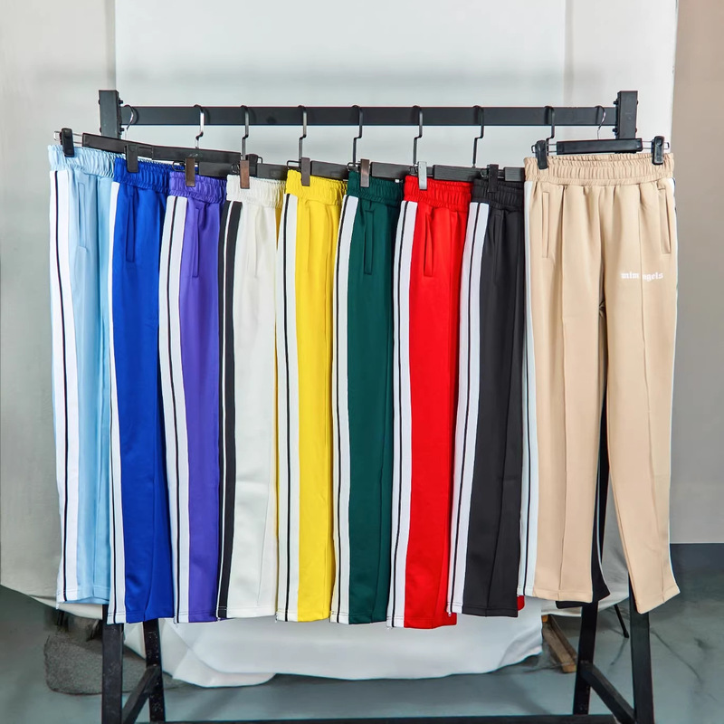 Correct Version Palm Angel Casual Pants High Street School Pants Zipper Leg Pants Sports Drawstring Pants