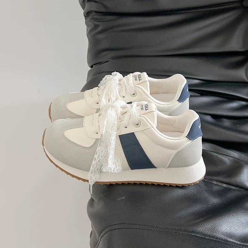 2025 nuevo otoño gran hermoso ballet zapatos deportivos casuales de mujer con suela gruesa cabeza redonda no zapatos Gump