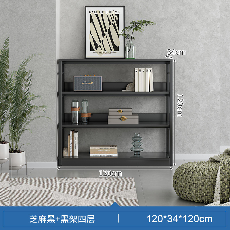 Sésamo negro + Negro rack [aumento★Profundización: 120x35x120cm