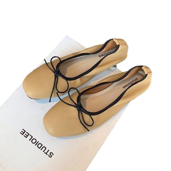 Retro estilo francés con suela gruesa y superficial zapatos de una sola mujer 2026 nueva primavera pequeña altura con zapatos de falda mary-zhen