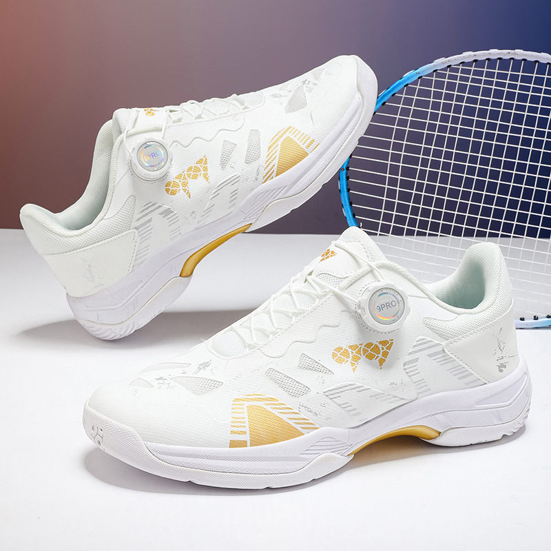Nuevos zapatos de bádminton casuales transpirables antideslizantes hombres y mujeres zapatos de tenis de mesa ligeros zapatos de entrenamiento de tenis en stock