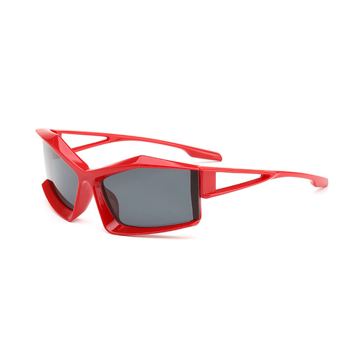 小众设计感异形夸张墨镜未来感 ins网红太阳镜拍照凹造型太阳眼镜