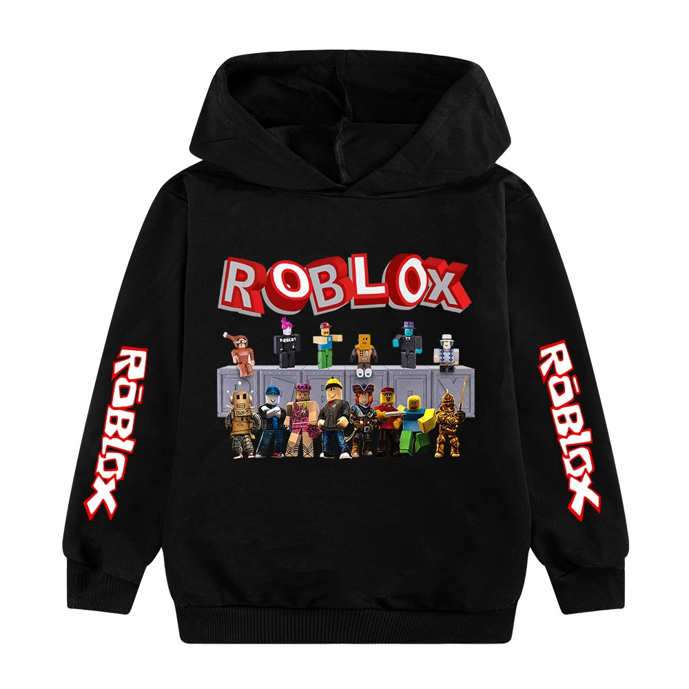 Популярная детская одежда с принтом Roblox, худи для мальчиков, свитшот B035-1XX