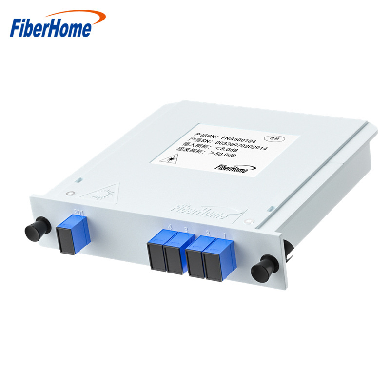 烽火一分二分光器1分4四路光纤分光器卡式一比二光分路器