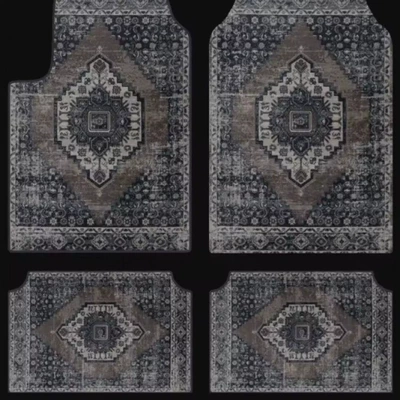 Avtomobil döşəmə paspasları — Use, Dirt-Resistant and Non-Slip, Four-Piece Set - zy-cross-border-floor-mat-four-piece-set-17-3344cm-pack-of-two