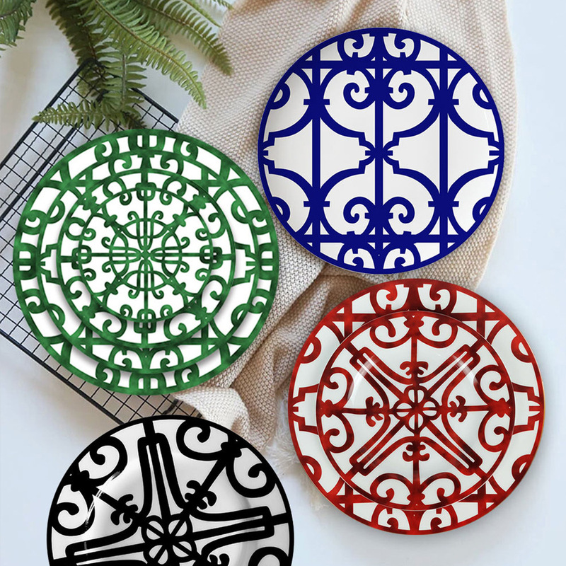 Nordic Iron Ceramic Tableware suit Western Style Wedding Dim Sum Plate Daily Fruit Plate Bone China Coffee Cup and Saucer Wholesale