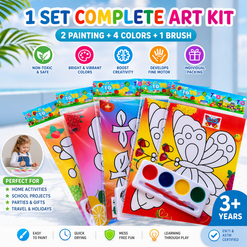 Libro de Pintura y Coloreado para Colorear, para Acuarela para Niños y Jardín de Infantes