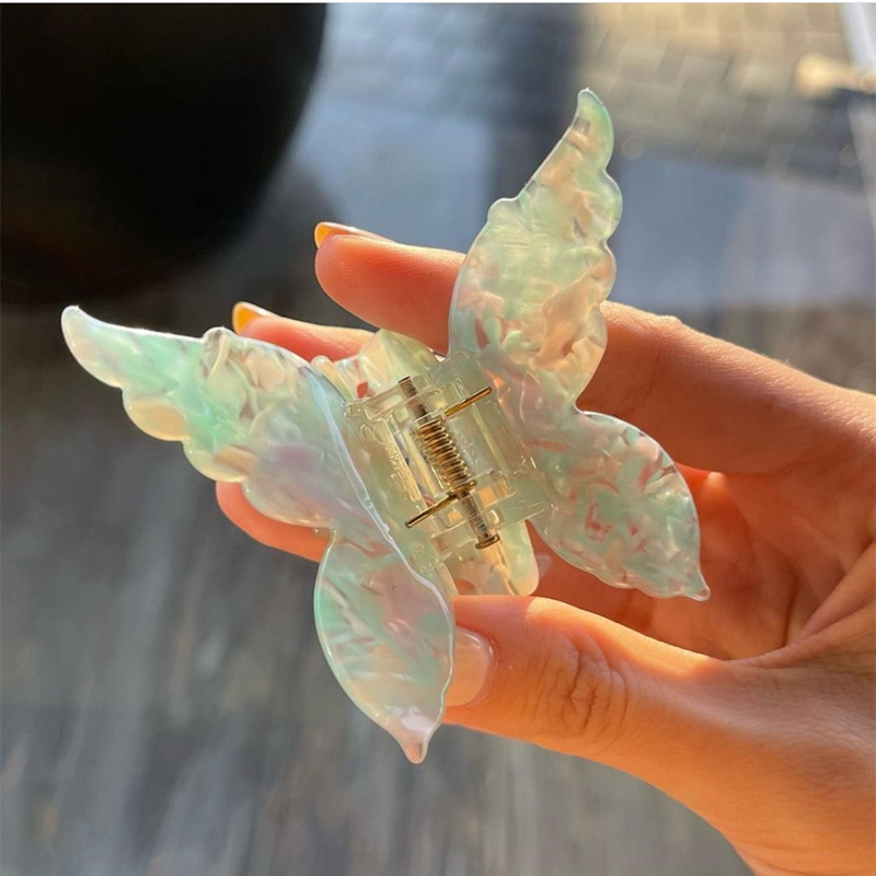 Hair Claws Hair Accessories Type Women's Simple Style Butterfly Acetic Acid Sheets Handmade Hair Claws