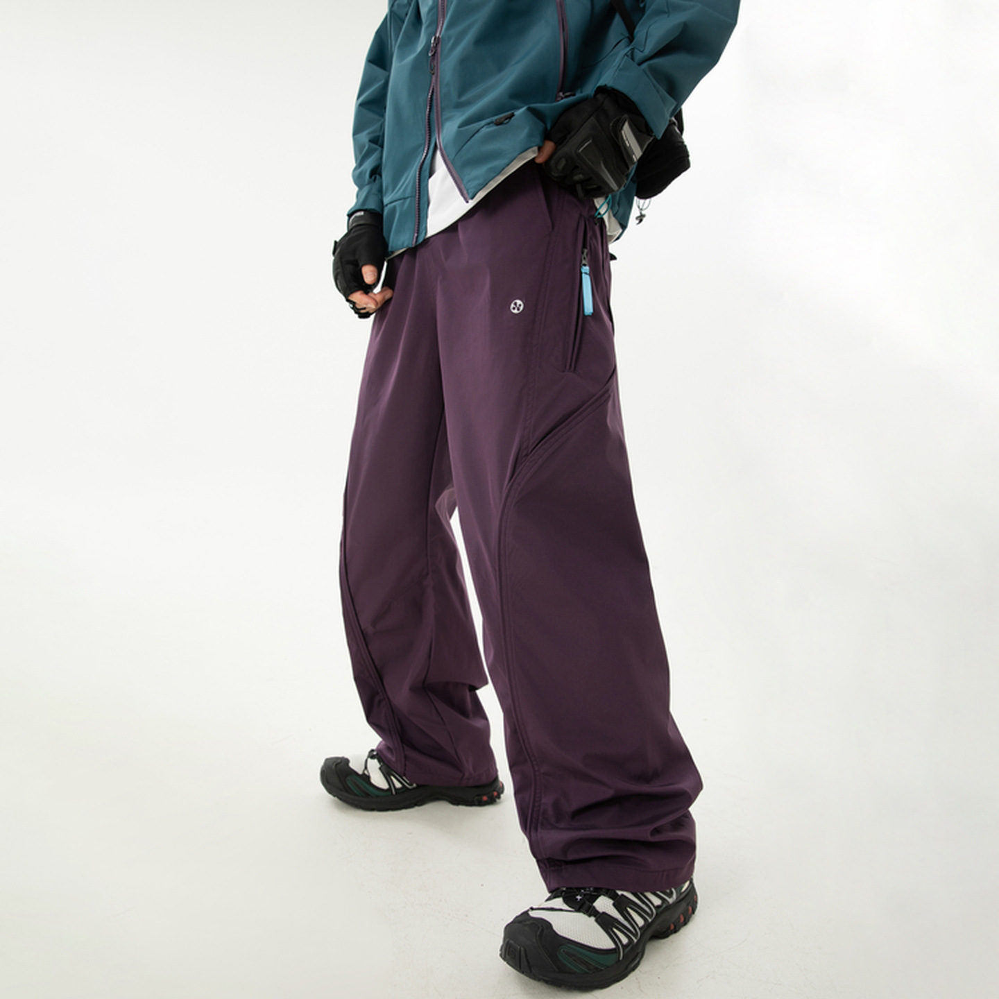 Monochrome Herren – Funktionelle, wasserabweisende Outdoor-Freizeithose für Herren, gerade geschnittene Scimitar-Hose mit Reißverschluss und farblich abgesetztem Gurtband für den Herbst_voghion.com