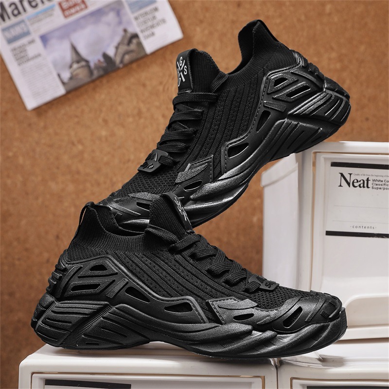 En nombre del verano Feizhi nuevo estilo transpirable y ligero, zapatos deportivos de suela gruesa, ocio al aire libre, zapatos de papá, hombres transfronterizos