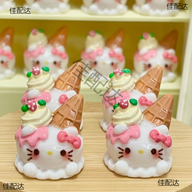 Kt Ice Cream/Food Toy Doll House Miniature Scene Ornaments Resin Accessories Handmade Ornaments Toys DIY Handmade