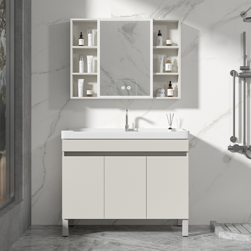 Baño de abeja tipo piso gabinete de baño baño lavabo gabinete combinado balcón lavabo cerámica integrada mesa de lavandería