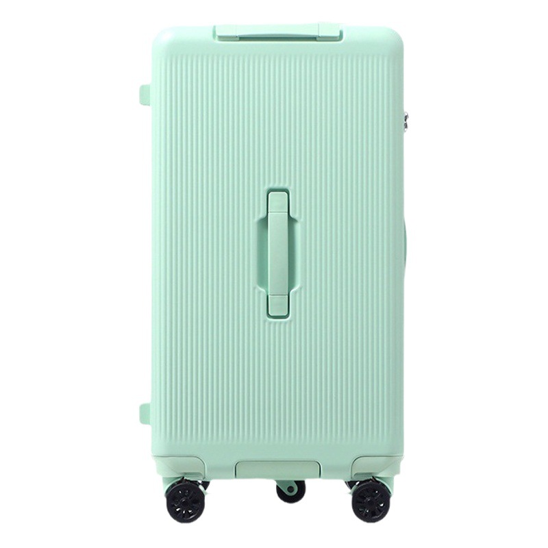 Exportado a Japón equipaje de contraseña de gran capacidad rueda universal para hombres y mujeres equipaje pequeño estuche de cuero con cremallera fresca