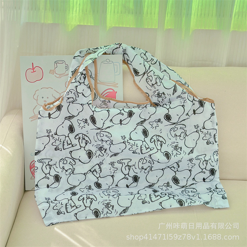 labubu拉布布环保袋可折叠购物袋大容量布袋子买菜袋子无纺布布袋|undefined