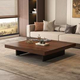 正方形实木茶几轻奢设计师客厅长方形桌子简约现代小户型