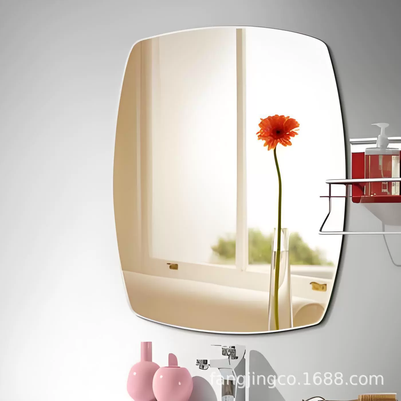 Настенное безрамное водостойкое серебряное зеркало неправильной формы, зеркала для ванной комнаты различных форм, оптовая продажа декоративных стеклянных зеркал.