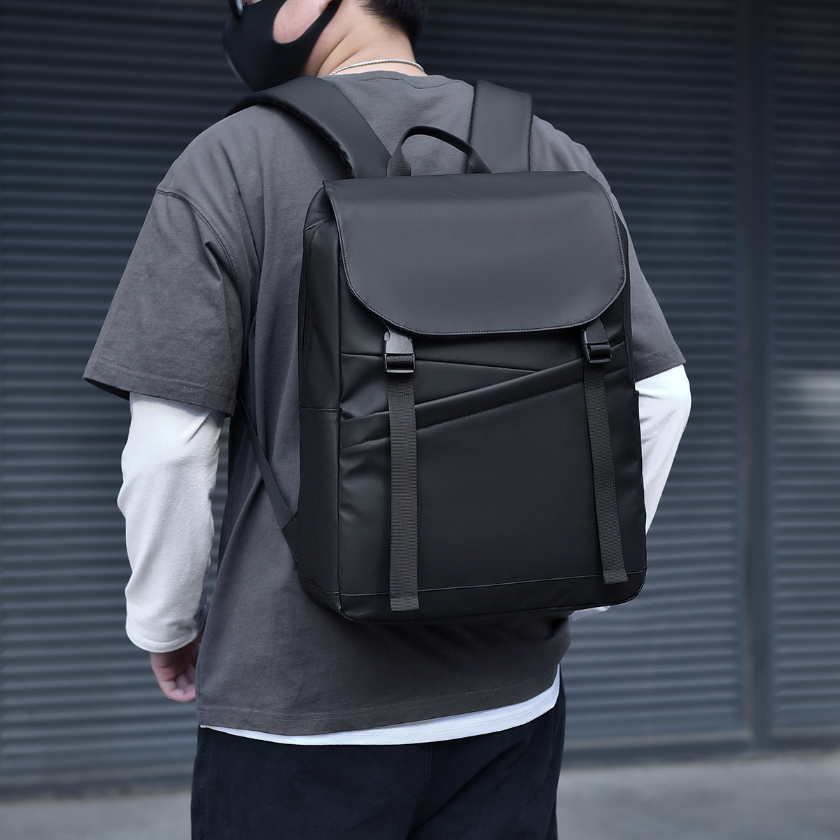 Nueva BOLSA DE ORDENADOR DE NEGOCIOS informal transfronteriza mochila multifuncional de los hombres mochila ligera de gran capacidad para estudiantes universitarios