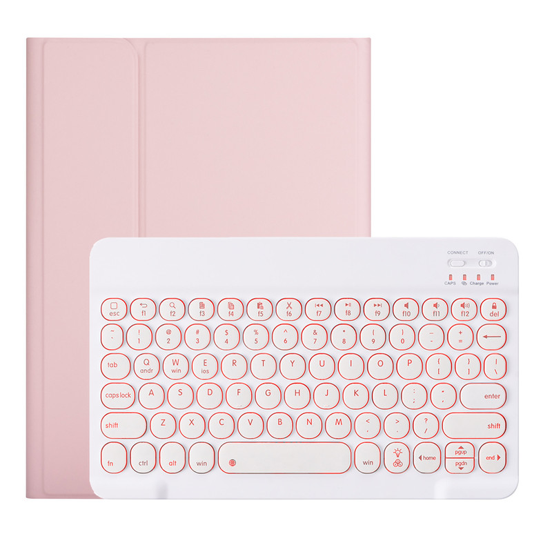 For ipad Air5 round cap Bluetooth keyboard 10.2 pen slot protective cover air4 Spanish Bluetooth keyboard