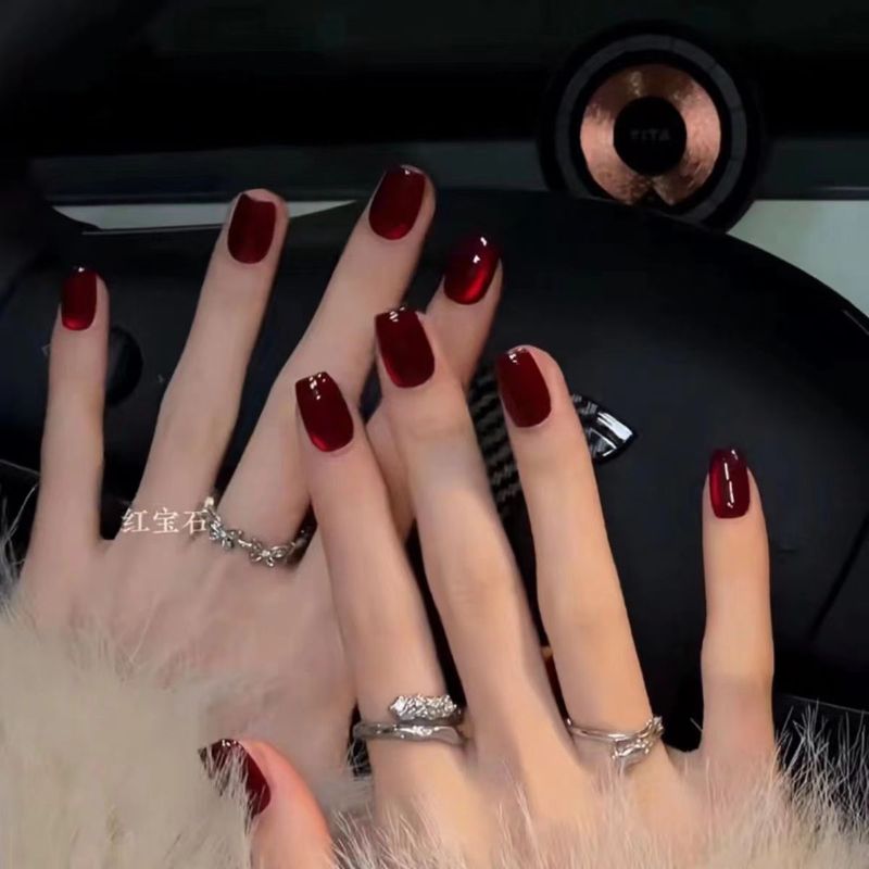 Wear armor short explosive ruby pigeon blood cat eye wear nail patch super expensive gas white 10 pieces