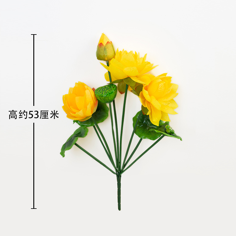 9 cái nĩa lớn màu vàng sen
