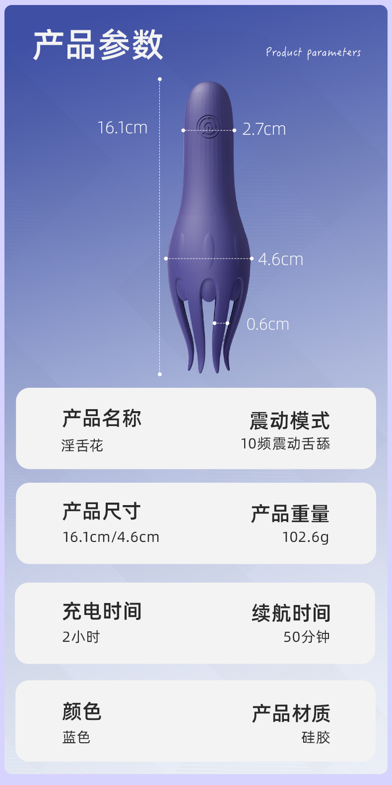 Tongue-Licking Prostate Massager with Vibrating Tentacles and Button Control — detail image 18