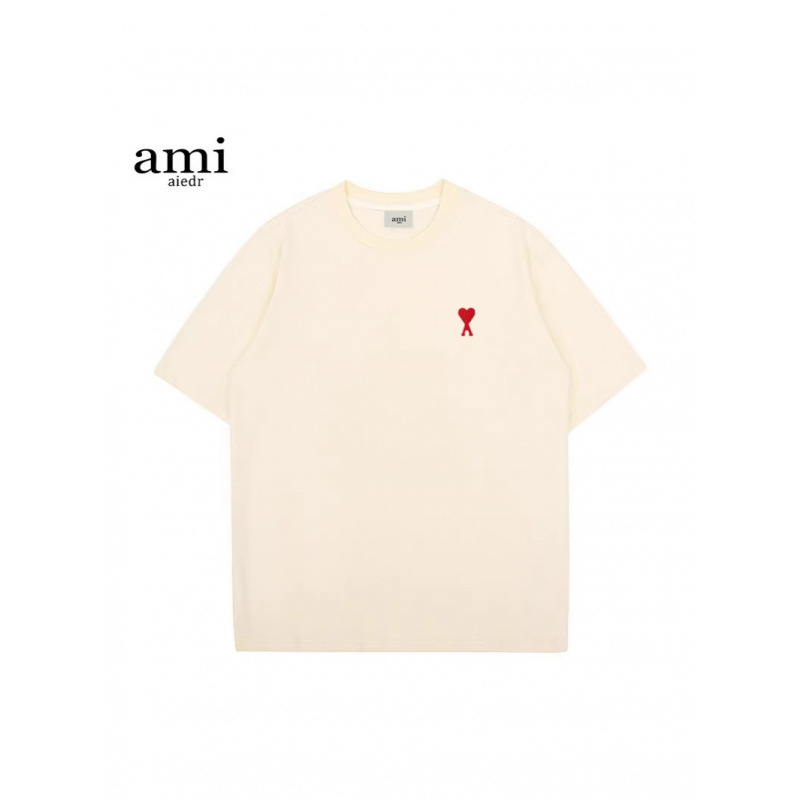 Official Short-Sleeve Men's Loose Trendy Brand Heavyweight T-Shirt with Full Tags, American Casual Style, Heart Embroidery Half-Sleeve Top T-Shirt Official Short-Sleeve Men's Loose Trendy Brand Heavyweight T-Shirt with Full Tags, American Casual Style, Heart Embroidery Half-Sleeve Top T-Shirt