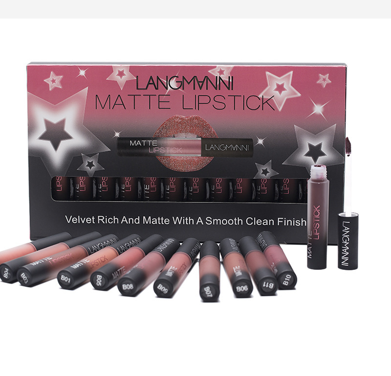 Langmanni Non-stick Cup matte Lip Gloss Set Liquid lipstick undefined