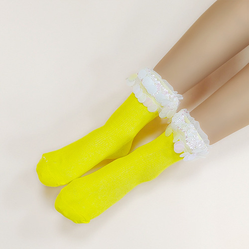 Socks trend colorful scale medium socks long high basketball socks cute women's short socks casual women's and men's socks long leg socks