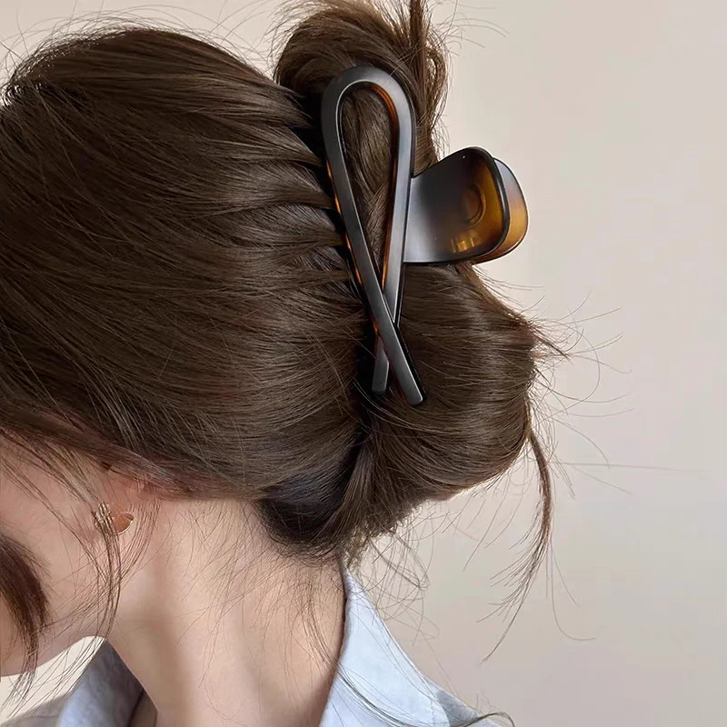 2025 nuevo clip de agarre de amor para mujer, gran volumen de cabello, horquilla, horquilla de tiburón de alta calidad, horquilla de tiburón, accesorios de principios de primavera