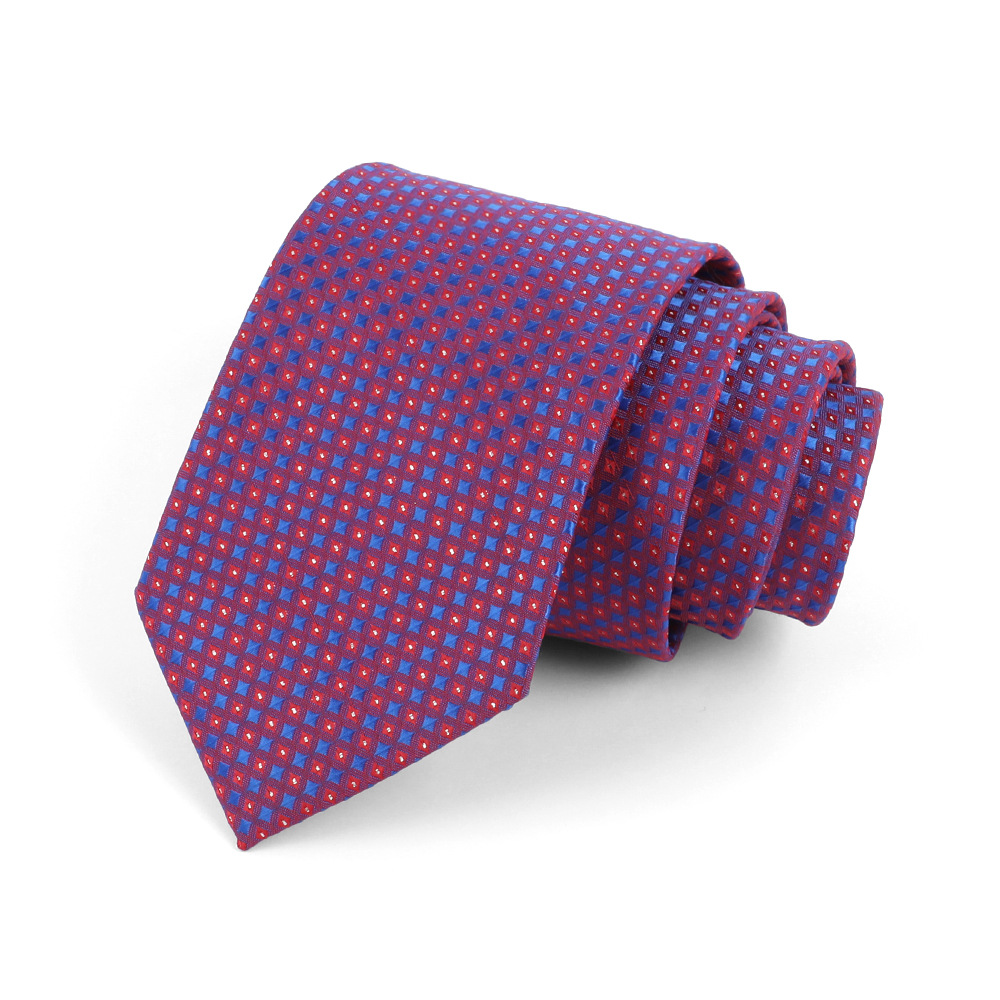 Corbata de hombre 8cm para hombre, bordado jacquard de alta calidad para hombre, corbata de negocios, corbata de seda de poliéster, fábrica al por mayor