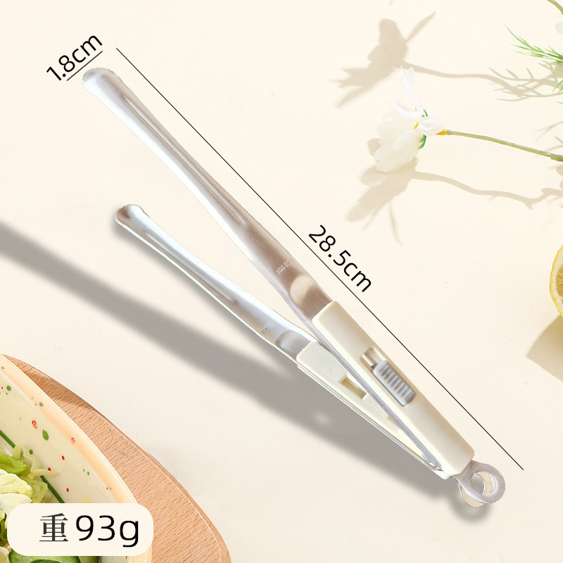 304滑扣食物夹创意牛排夹烤肉夹多功能烤鱼夹滑扣加厚料理分餐夹|undefined