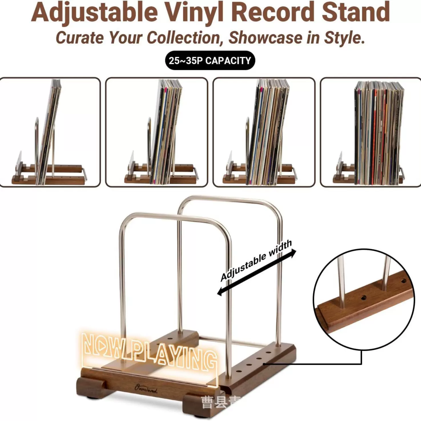 铁木结合唱片收纳架复古CD储物架桌面书籍杂志架CD展示架