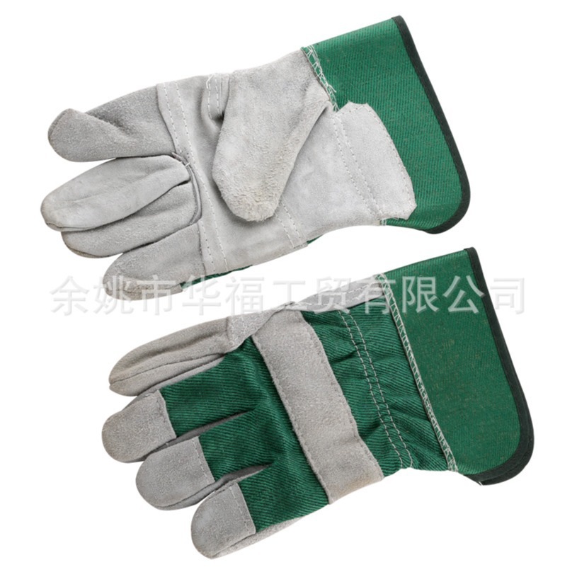 牛二层皮手套 劳保手套 泥工电工手套 户外工作手套防热手套