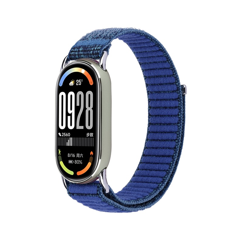 适用小米手环10表带波浪纹尼龙回环编织表带 mi band8/9 尼龙表带|undefined
