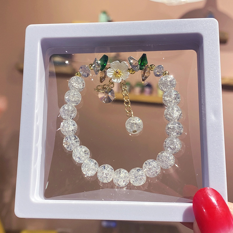 23g Weight Alloy, Glass Pendant Material Bracelets Classification Alloy, Glass Chain Material 1 Piece Quantity Daily, Date Occasion Alloy, Glass Material Bow Knot Pattern Women's Gender Elegant, Lady Style Elegant Lady Bow Knot Alloy Glass Beaded Bracelets Wholesale 6